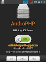 Download Andro PHP .APK untuk membuat localhost di Android Terbaru
