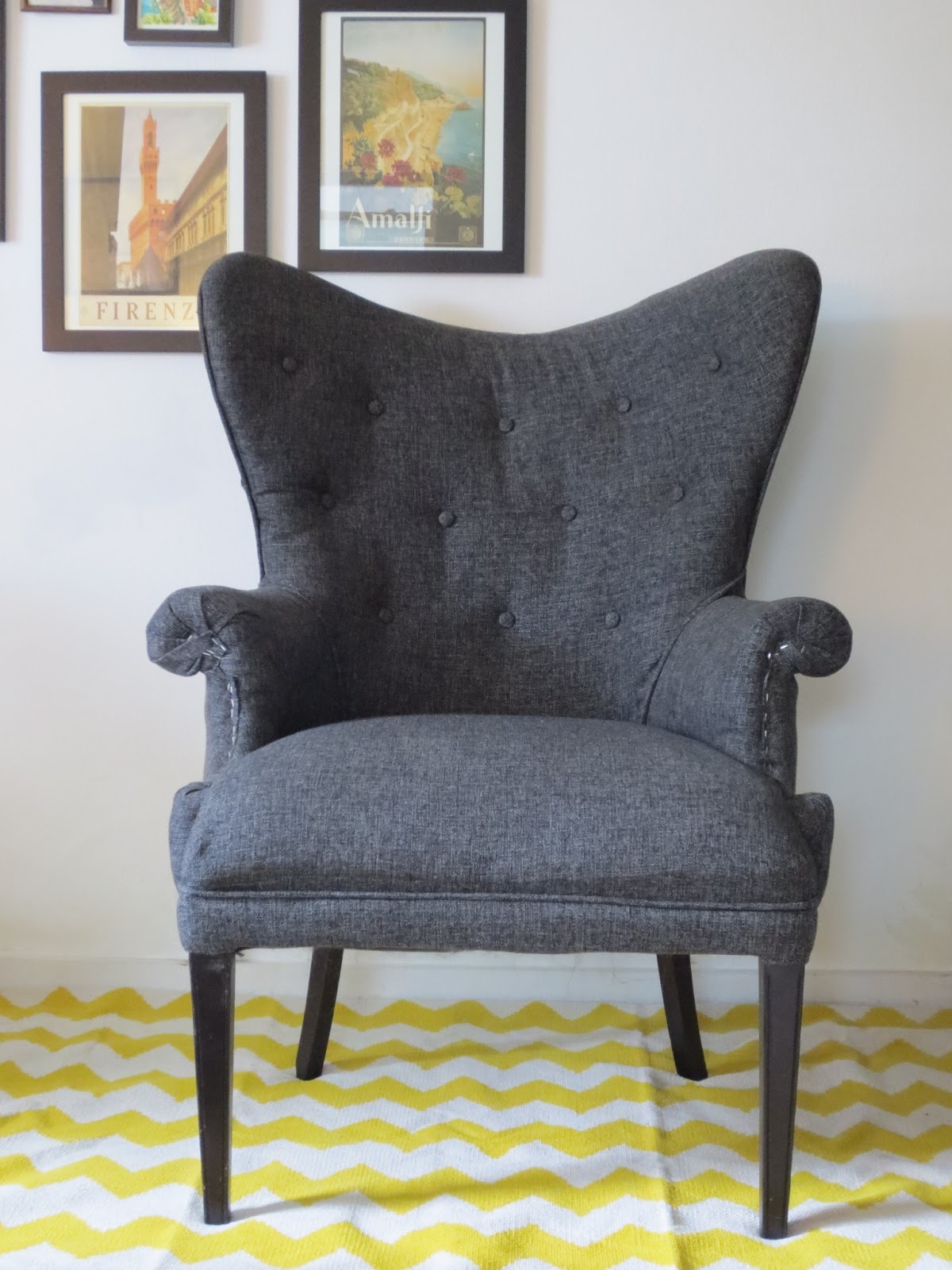make bake and love Reupholstering a Chair... in Photos