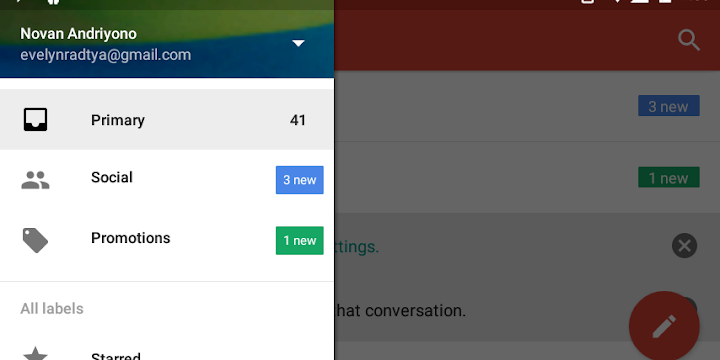 Android Mendapatkan Aplikasi Gmail yang Lebih Baik