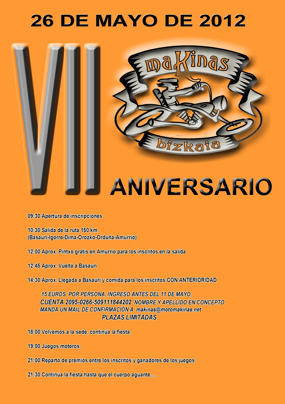 VII ANIVERSARIO MAKINAS 26 DE MAYO 2012 7+ANIVERSARIO