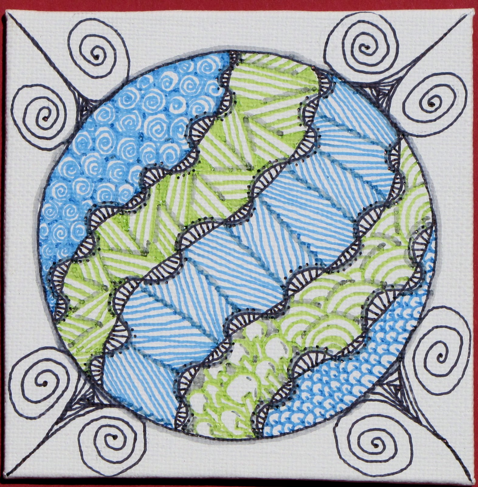 Tinker Tangles Earth Day Zentangles