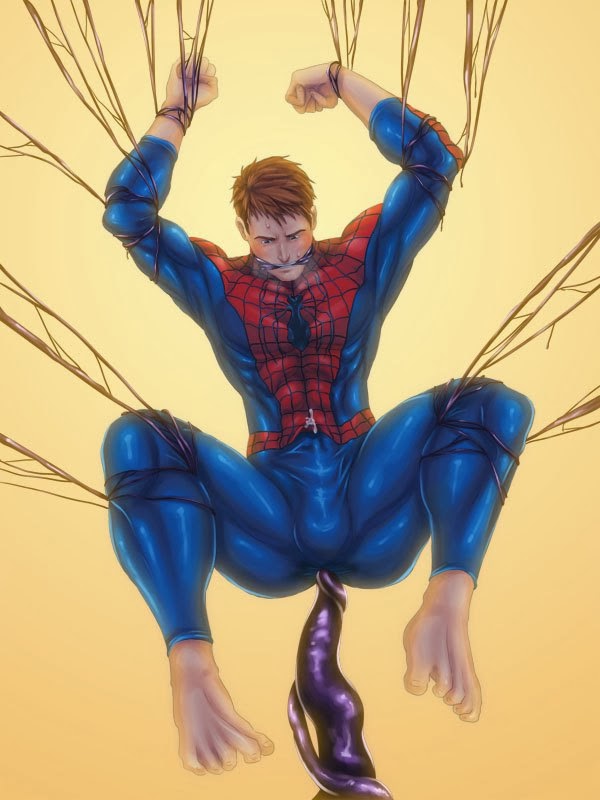 Spiderman Bondage Art.