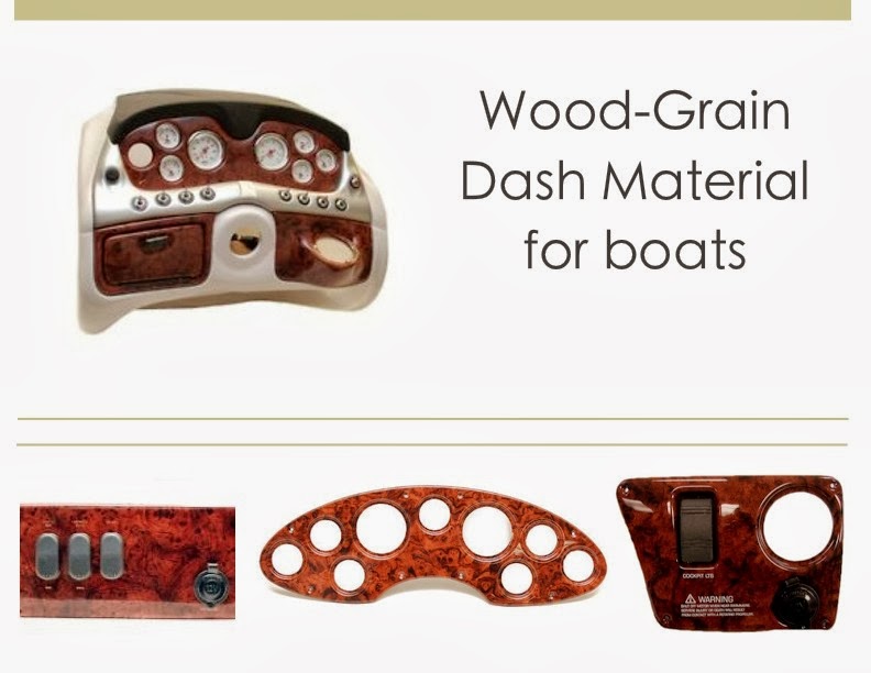 Woodgrain Dash material for boats Boat Dash material for gauge panels