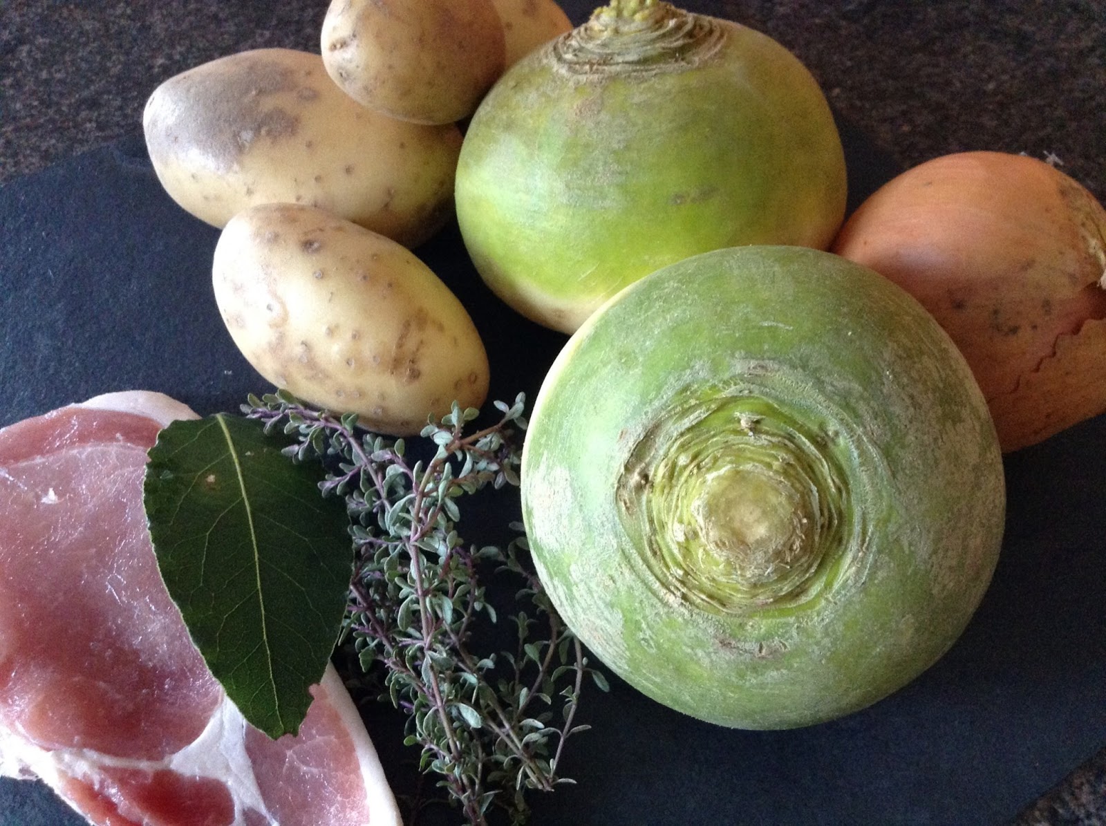 The World of Chocolate Turnip and Bacon Soup