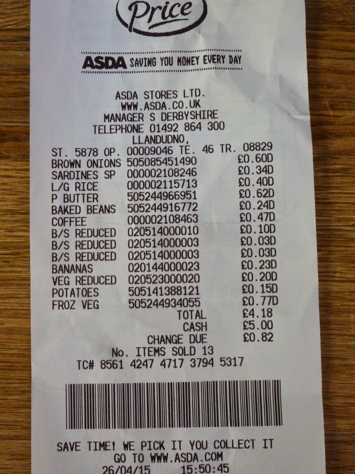 Our New Life in the Country Live Below the Line 2015