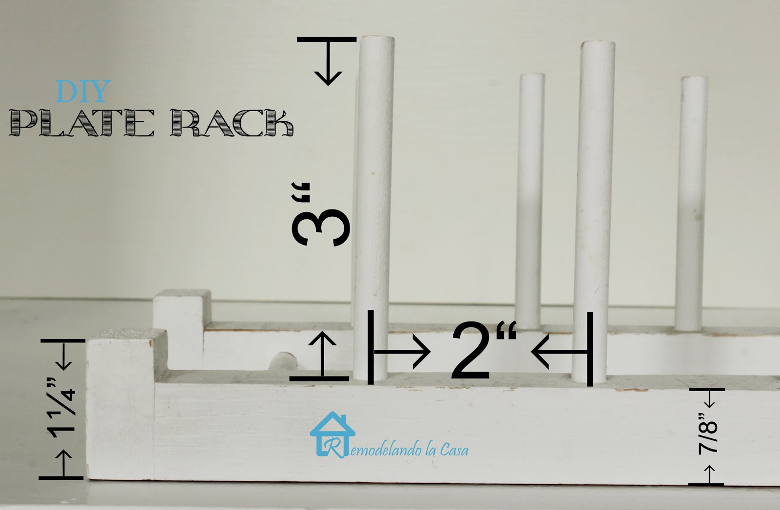Easy to Build Plate Rack Remodelando la Casa
