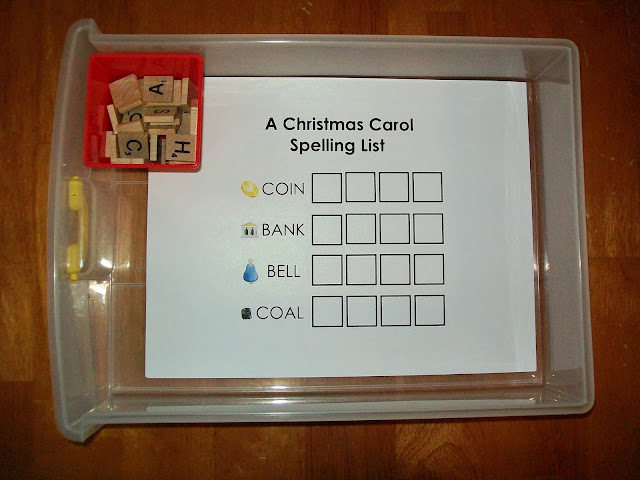 A Christmas Carol Spelling List