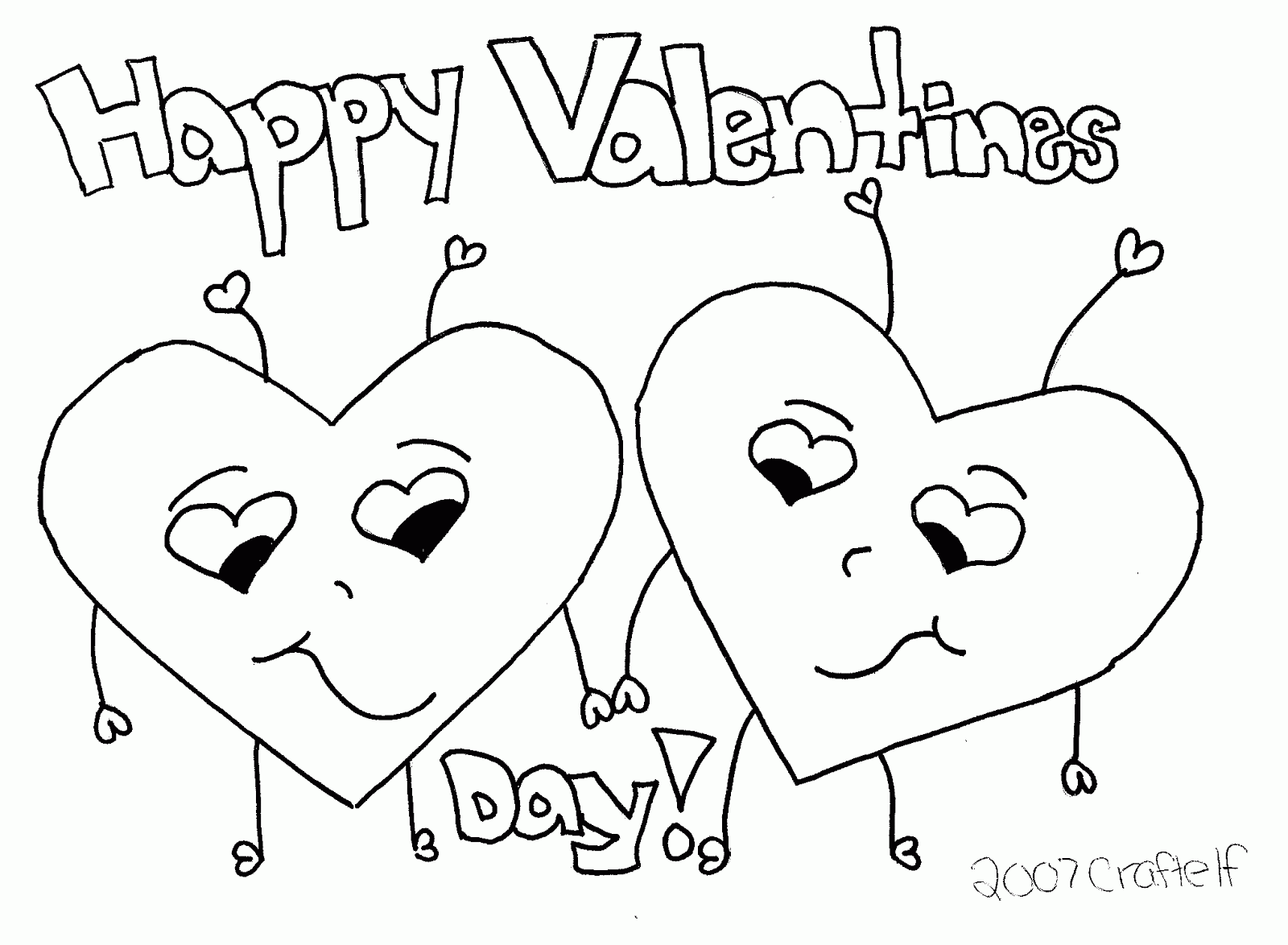 best coloring page dog: Valentines Day Hearts coloring pages