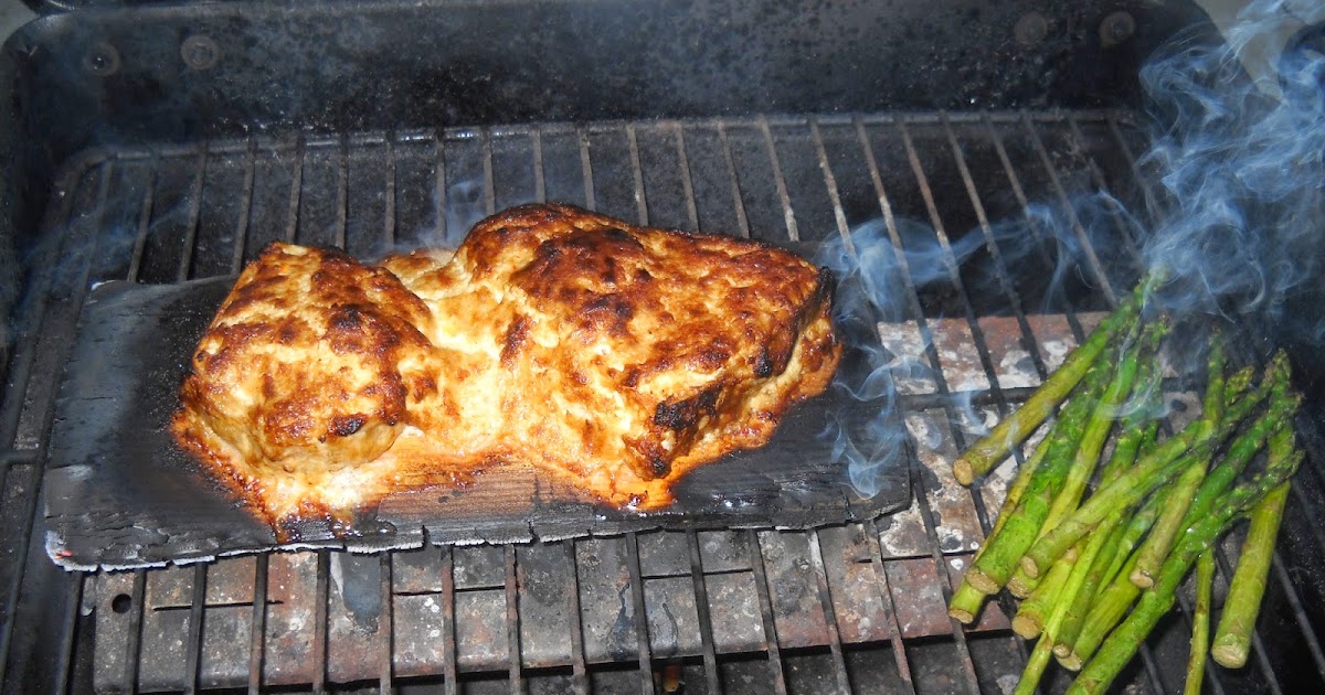 Danger! Men Cooking! Cedar Planked Swordfish also know as Swordfish
