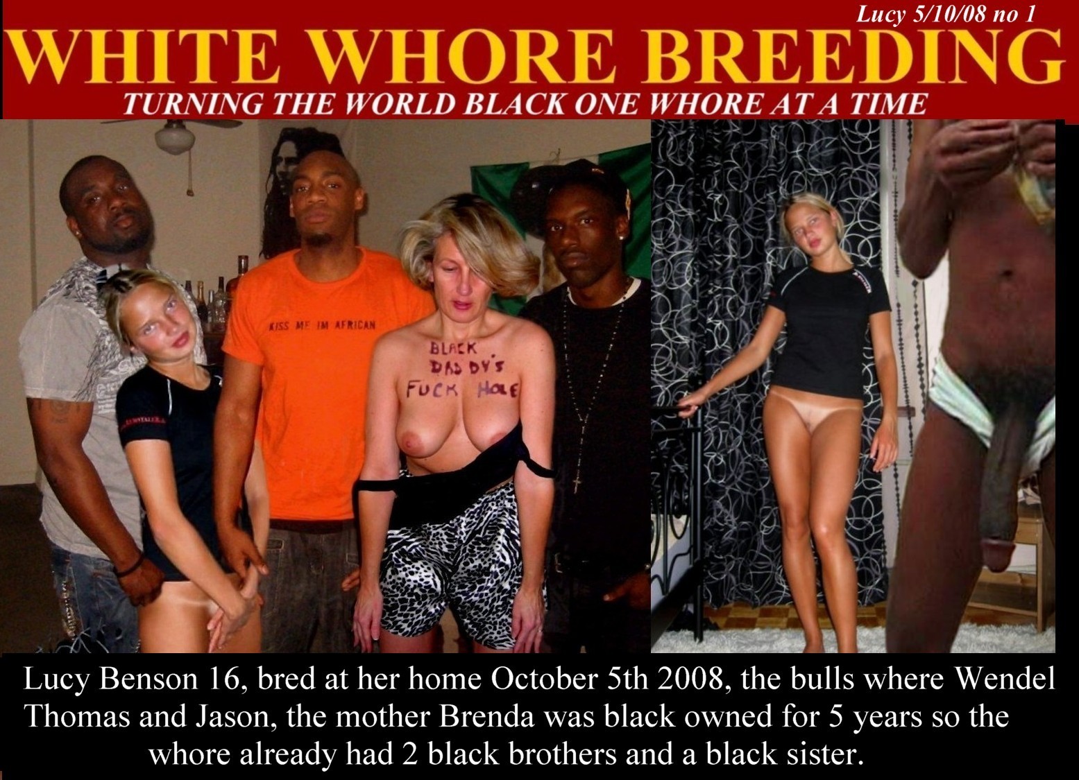 White Wife Breeding Black Cock Captions