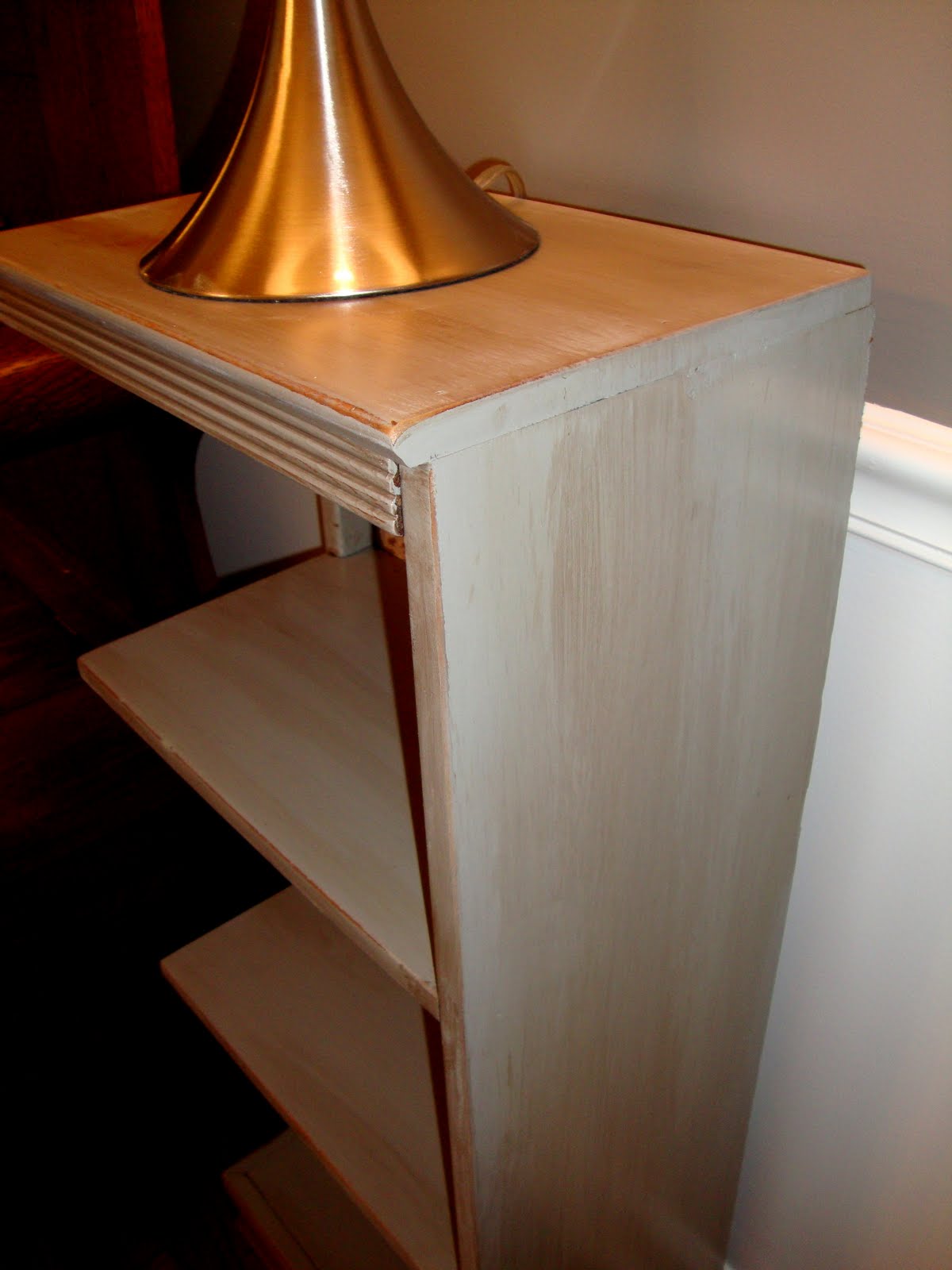 Amazing Grays Old bookcase revamp weathered, gray and chic