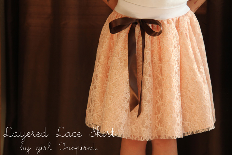 Layered Lace Skirt girl. Inspired.