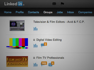 Discussion groups for film and video professionals on LinkedIn.