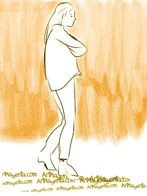 The mathematician from Dijon is a gesture drawing by Artmagenta