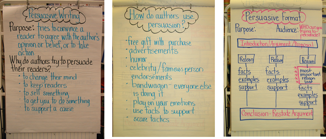 Persuasive Writing Chart