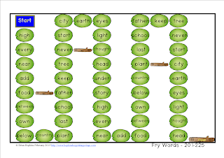 https://www.teacherspayteachers.com/Product/Fry-Sight-Word-Board-Games-No-Prep-300-Word-List-1708541