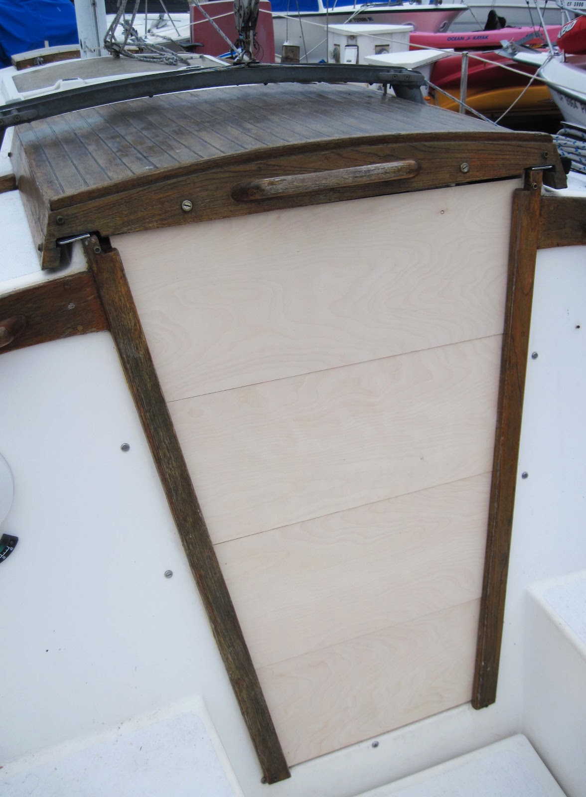 Captain Curran's sailing blog How to build sailboat companionway doors.