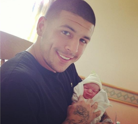 BREAKING NEWS: Aaron Hernandez becomes Father on his Birthday