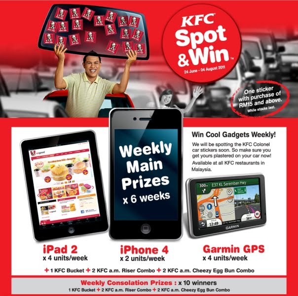 kfc spot and win contest