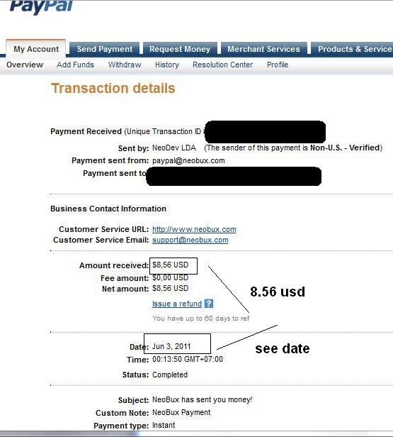 Payment proof 2