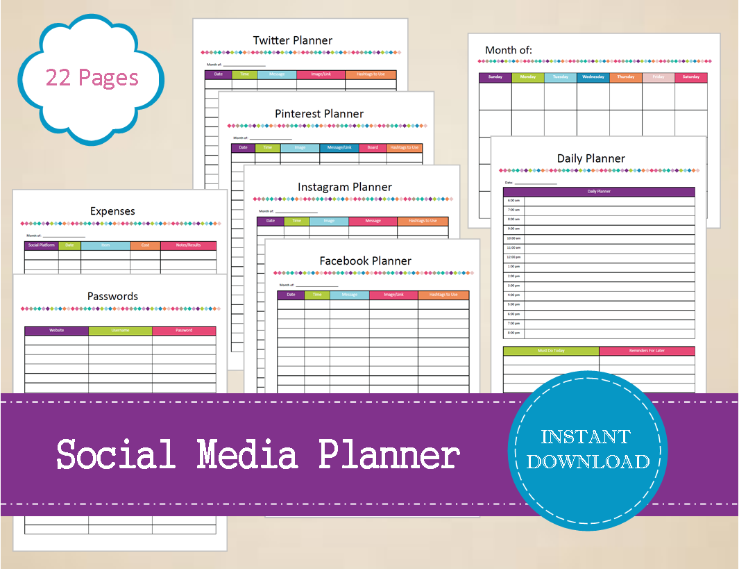 Social Media Planner | mbucher consulting social media marketing Social Media Planner | mbucher consulting social media marketing