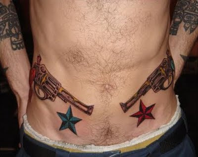 gun tattoos for men thigh tattoo stencil designs
