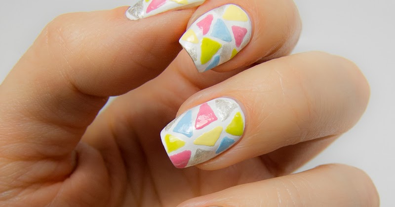 triangle shaped nail design