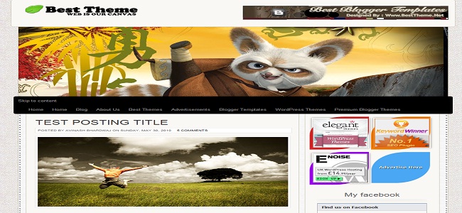 Canvas HTML5 Blogger Template