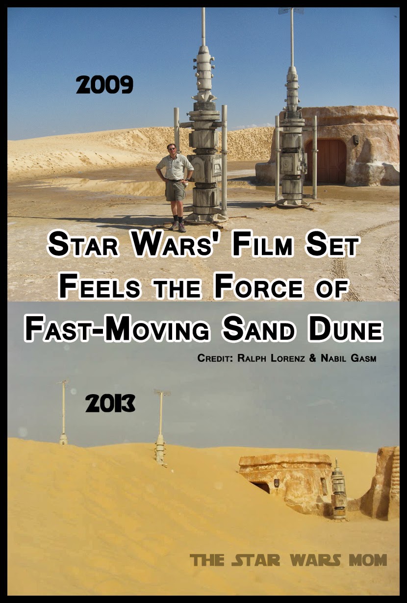 Star Wars Sand Dune Unleashes the Force on Film Set The Star Wars