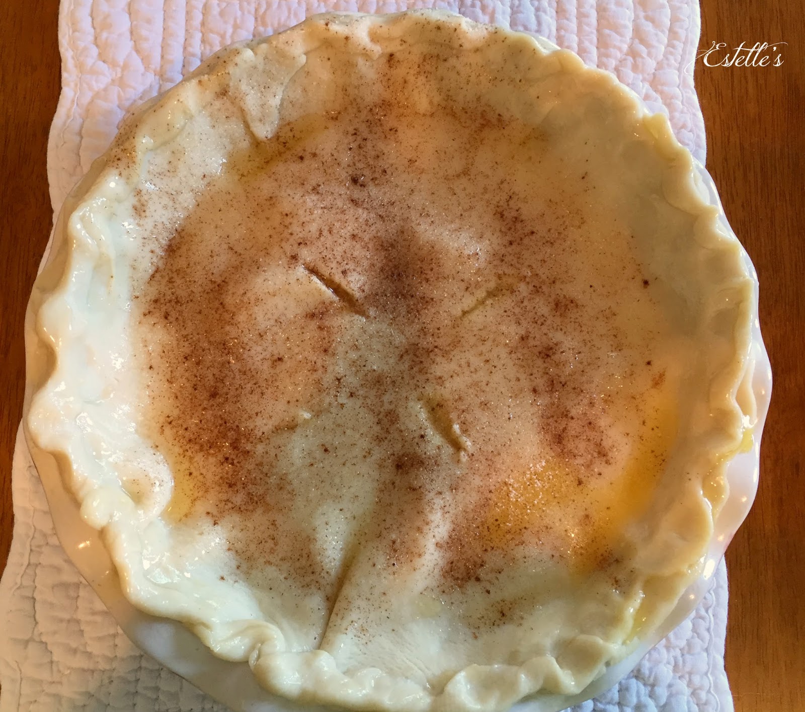 Estelle's PEACH PUDDING PIE....THE SOUTHERN WAY!