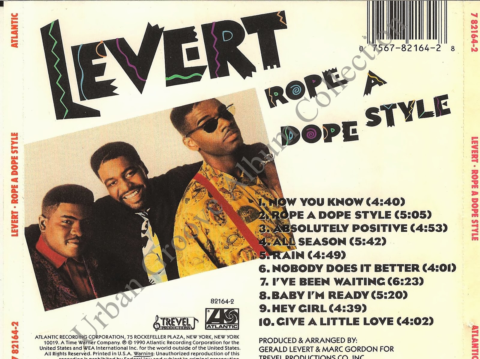 Urban Groove Album Collection Levert Rope A Dope Style (1990) R&B Group