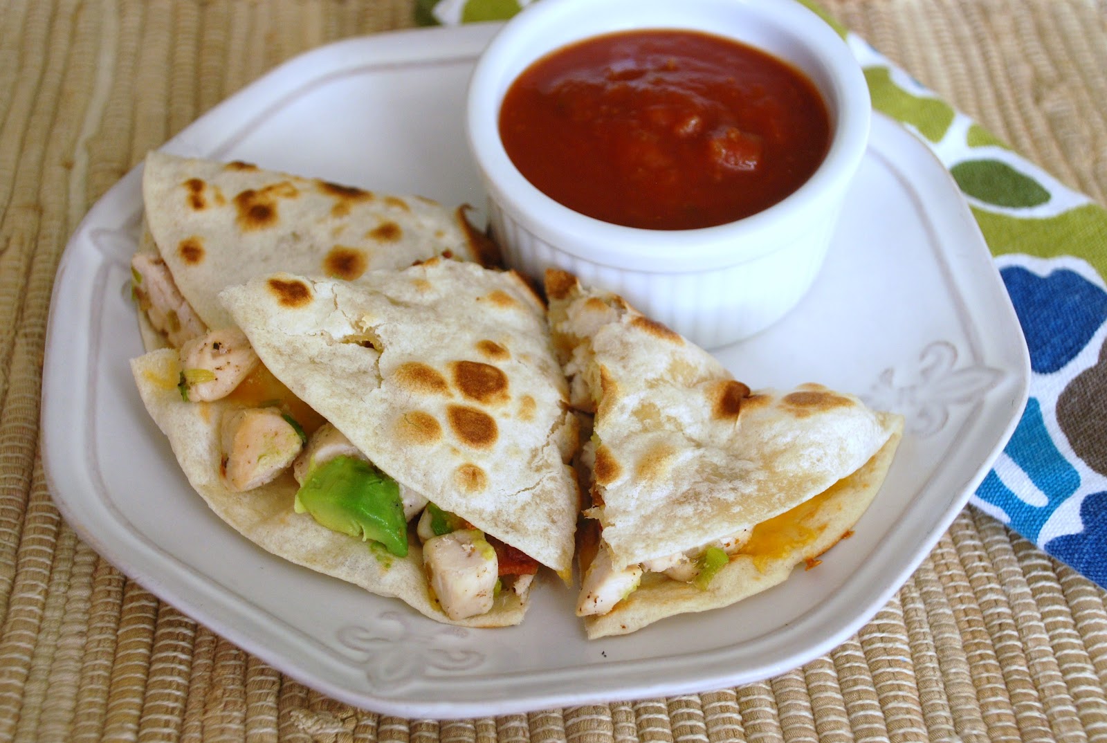 Everyday Insanity... Chicken, Bacon. Avocado Quesadilla30 Minute Meal