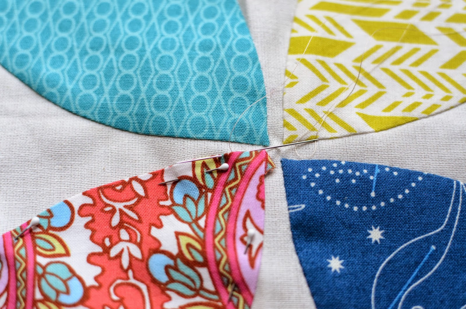 Hyacinth Quilt Designs Appliqué with freezer paper and starch