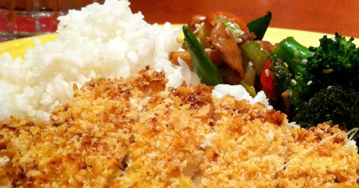 Panko Breaded Chicken with Teriyaki Sauce