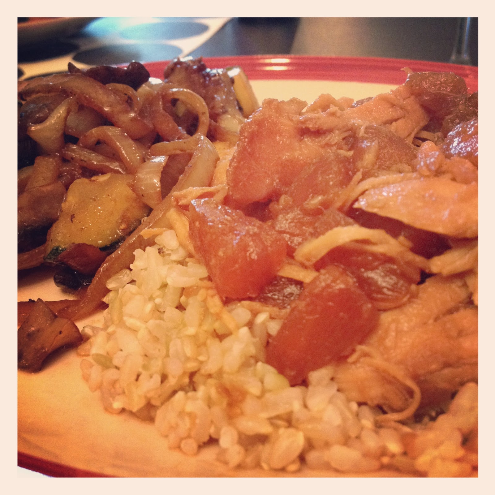 pearls and pasta Slow Cooker Hawaiian BBQ Chicken