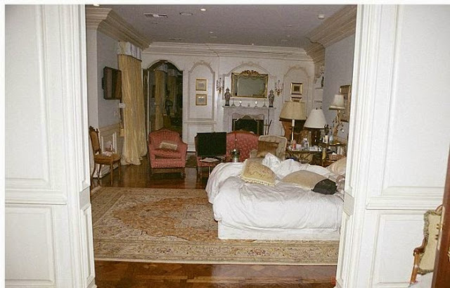 Asi quedó el dormitorio de Michael