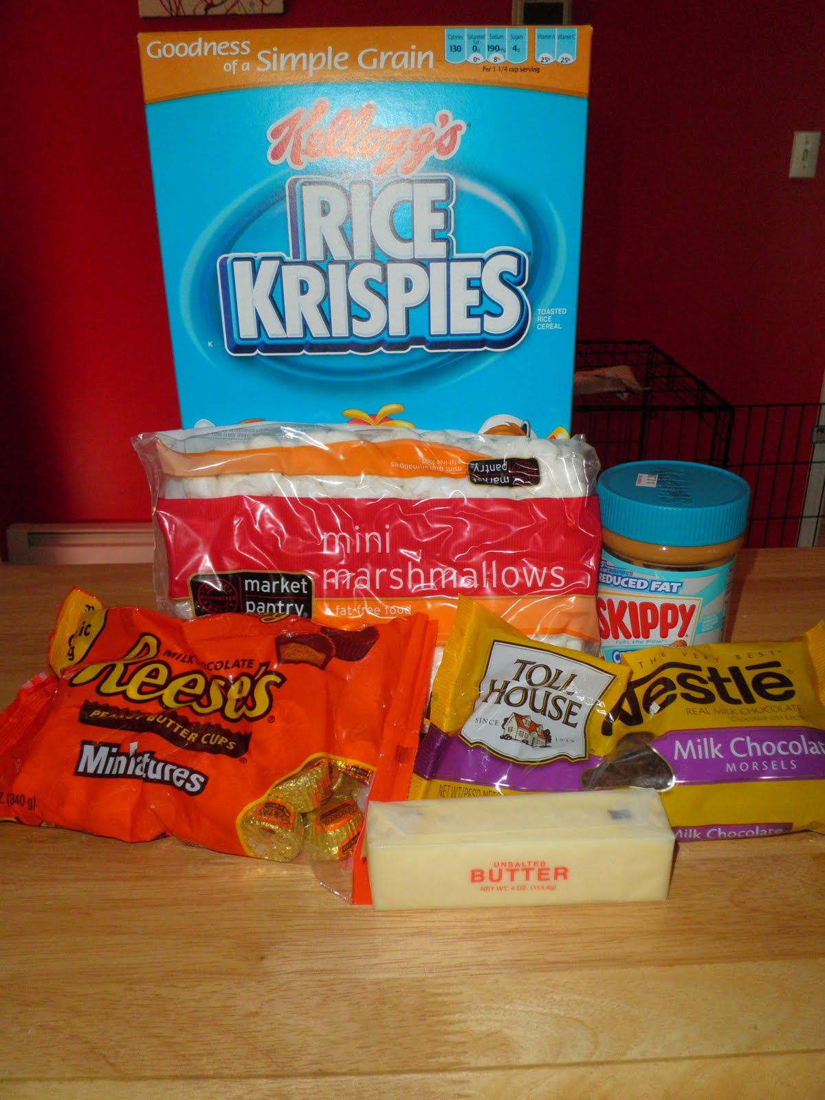 Secrets from the Cookie Princess Peanut Butter Cup Rice Krispies Treats