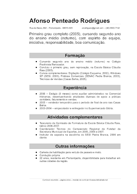 Curriculum vitae format in word image