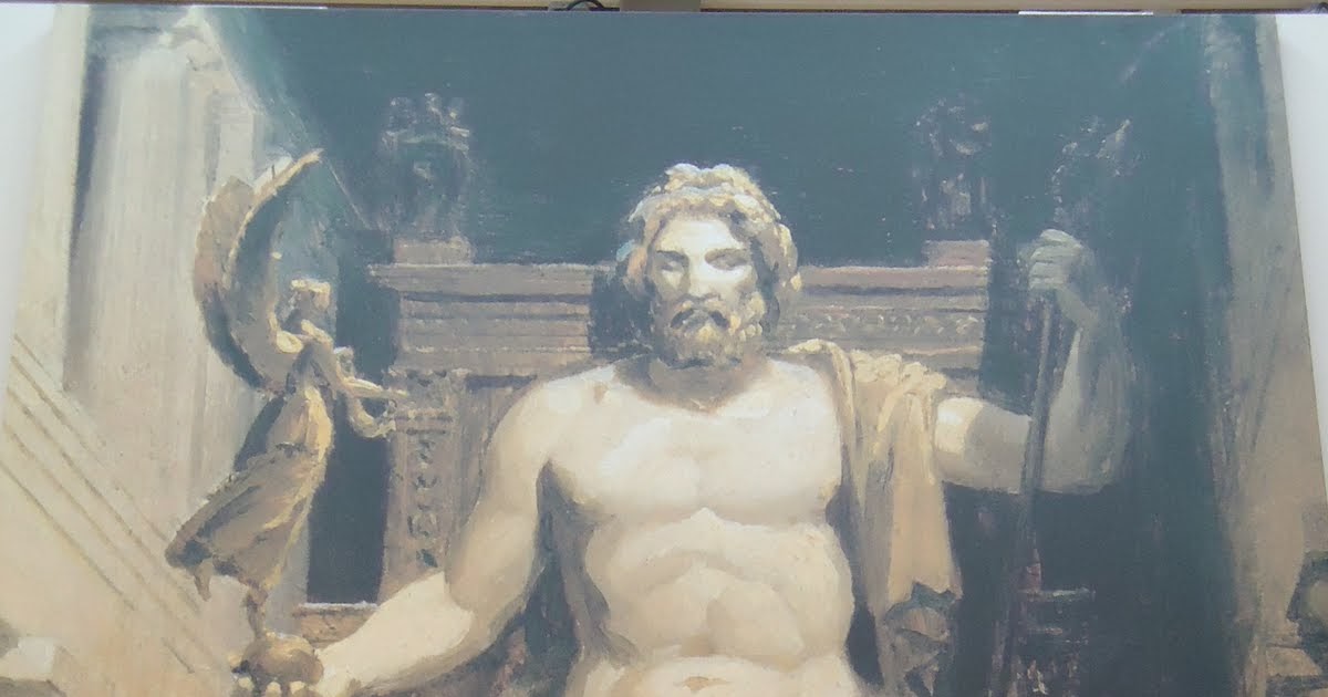 Seven Wonders of the Ancient World Photo about the Statue of Zeus at