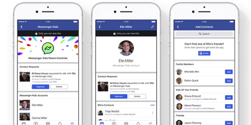 Facebook launches Messenger Kids app – but parents vet chat contacts