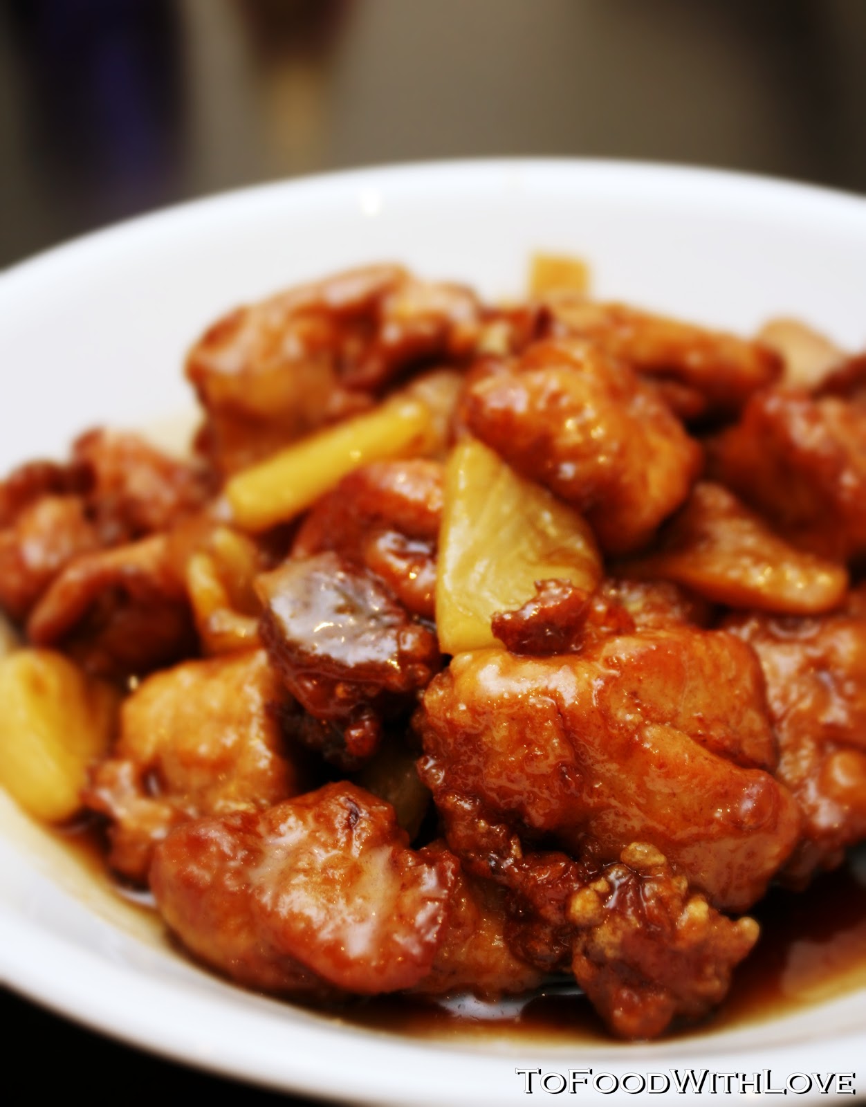 To Food with Love Chicken with Black Vinegar and Pineapple Sauce