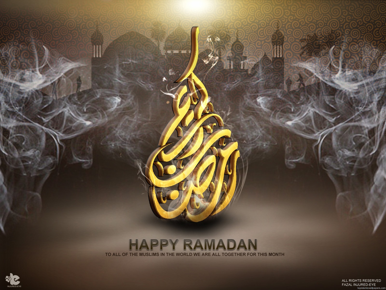 1403961565wpdm 3D Ramadan Kareem 2014 HD Wallpaper