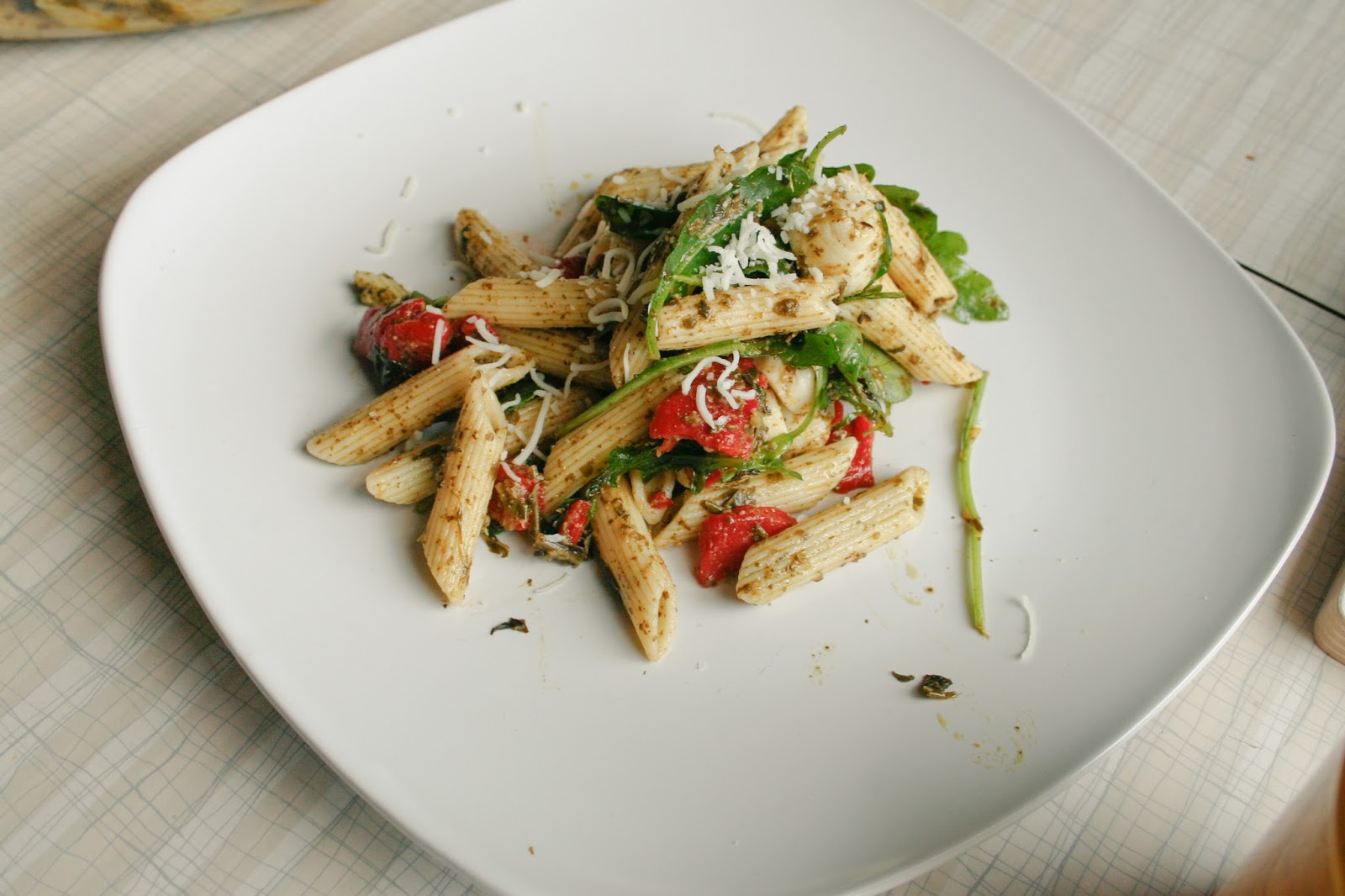 Rags and Roses 5Ingredient Pesto Pasta Salad