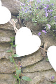 Wooden heart bunting