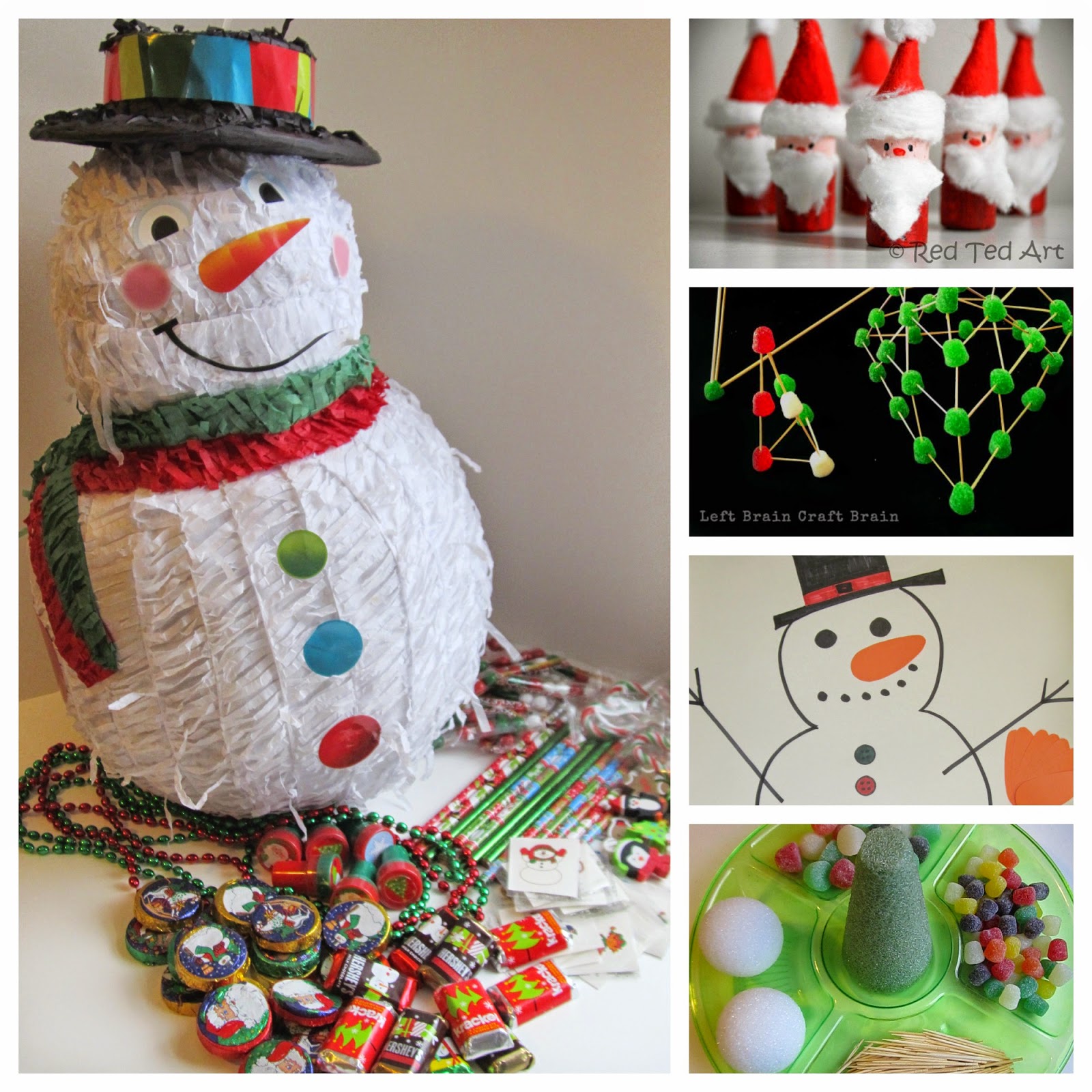 Christmas Tin Can Bowling - Red Ted Art - Kids Crafts