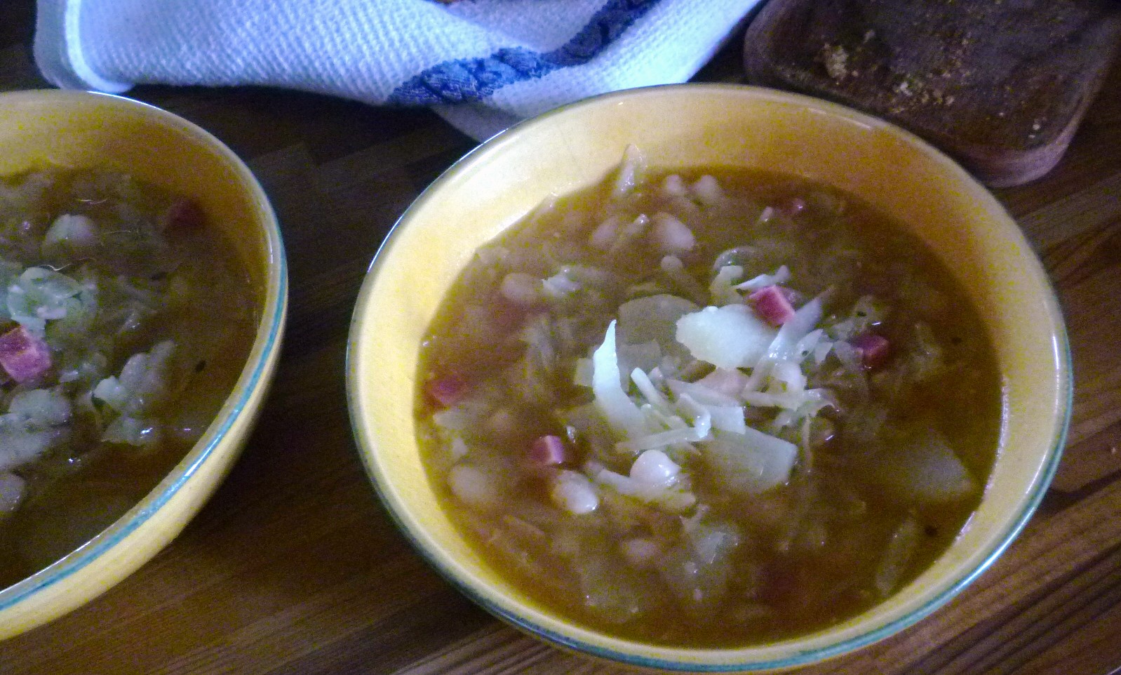 For Love of the Table Cabbage & White Bean Soup