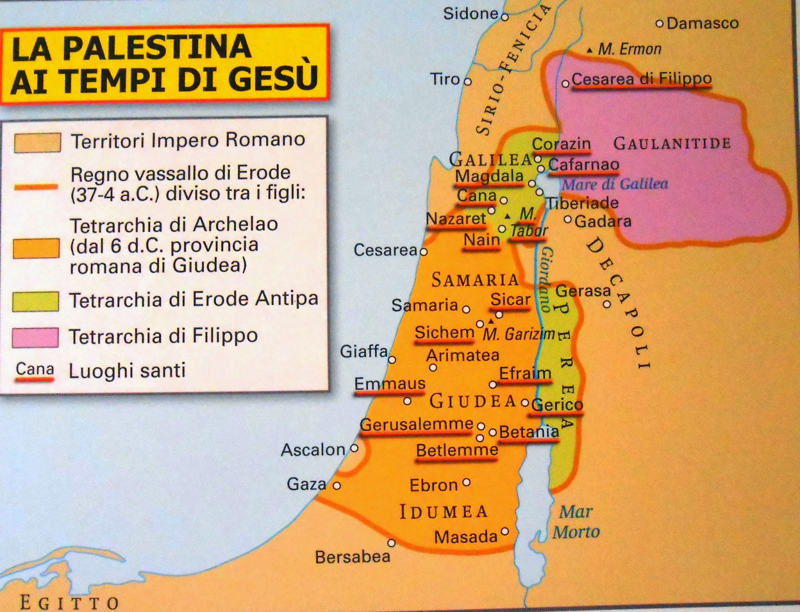 Idrnicfi La Palestina Ai Tempi Di Gesu