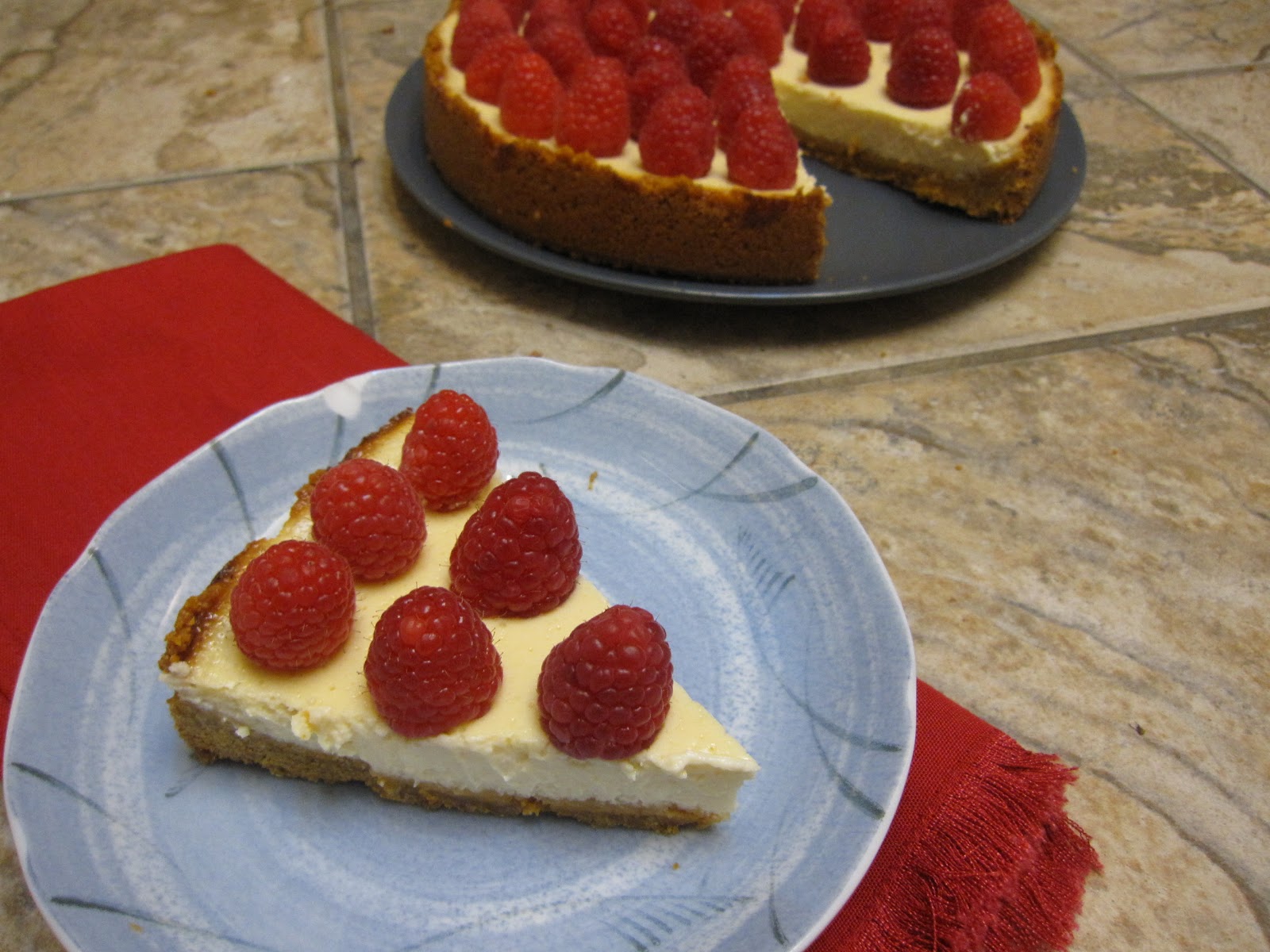 Greek Yogurt Raspberry Cheesecake