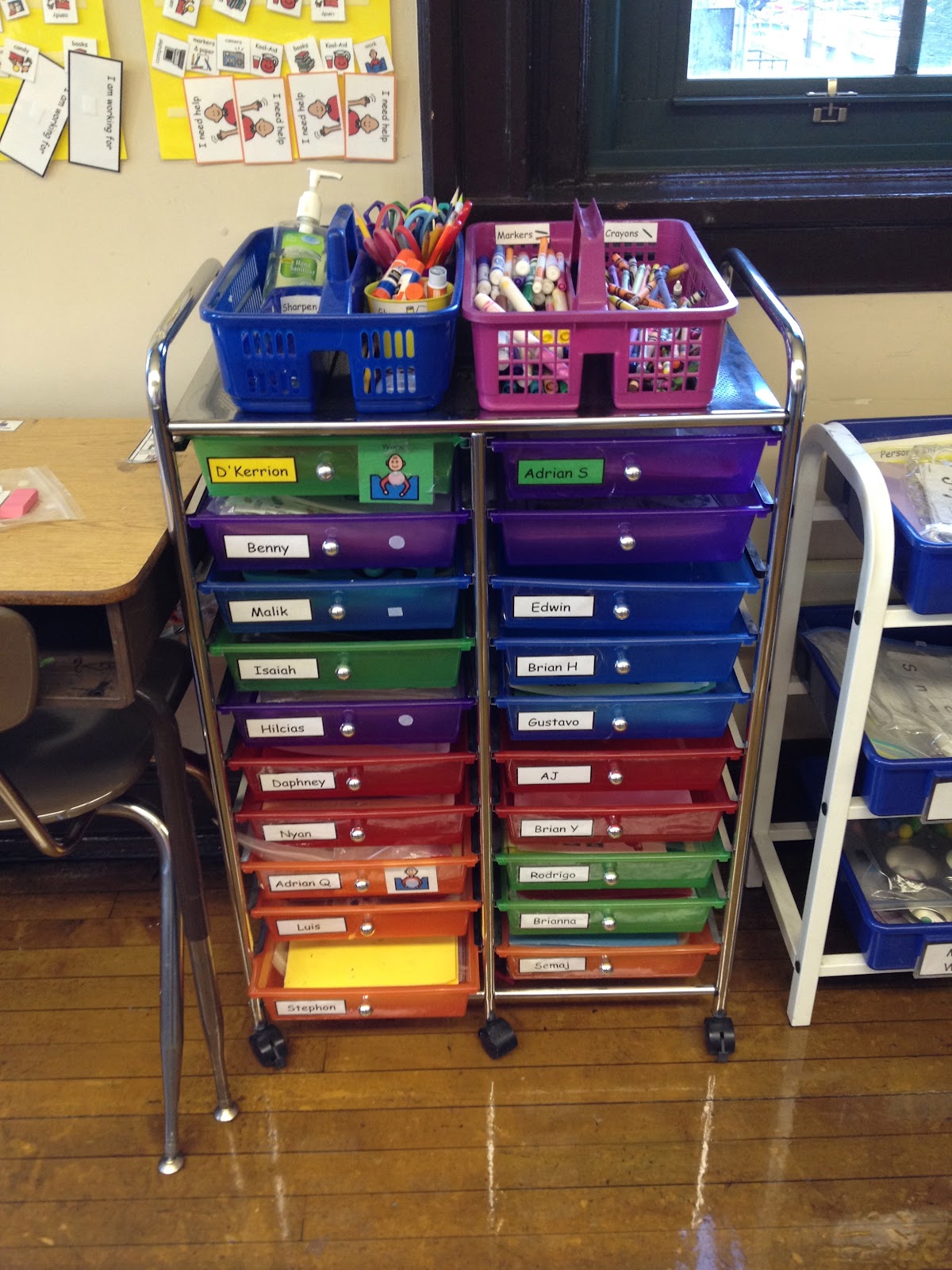 Autism Tank Classroom Tour Work Station