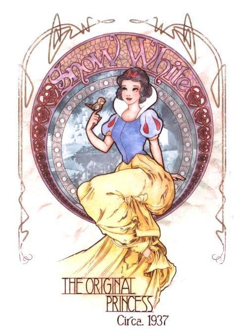 Disney Cast Art Nouveau + Disney Parte 3 Fanarts de "The Art Of The